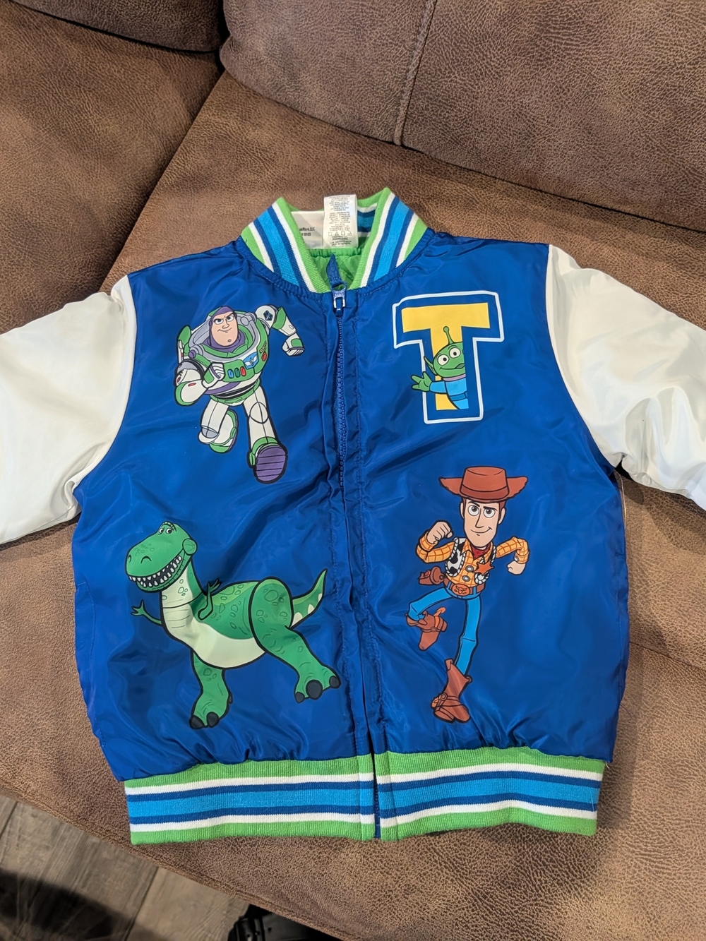 Disney Kids Blue Toy Story Character Bomber Jacket